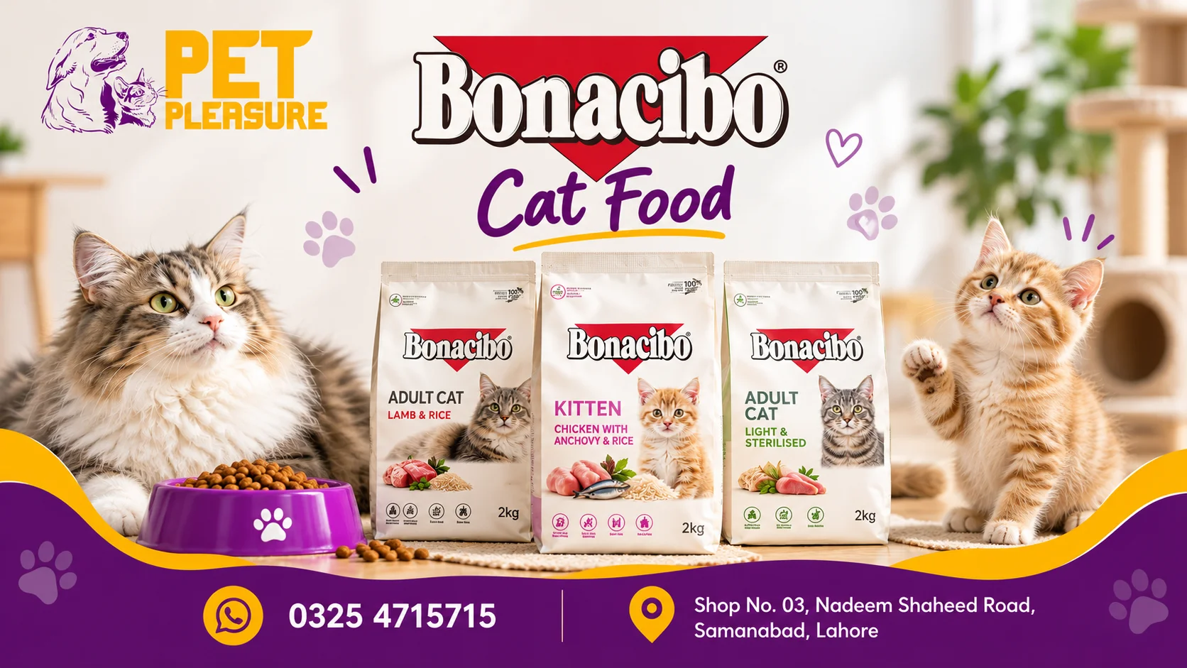 Bonacibo Cat Food in Lahore