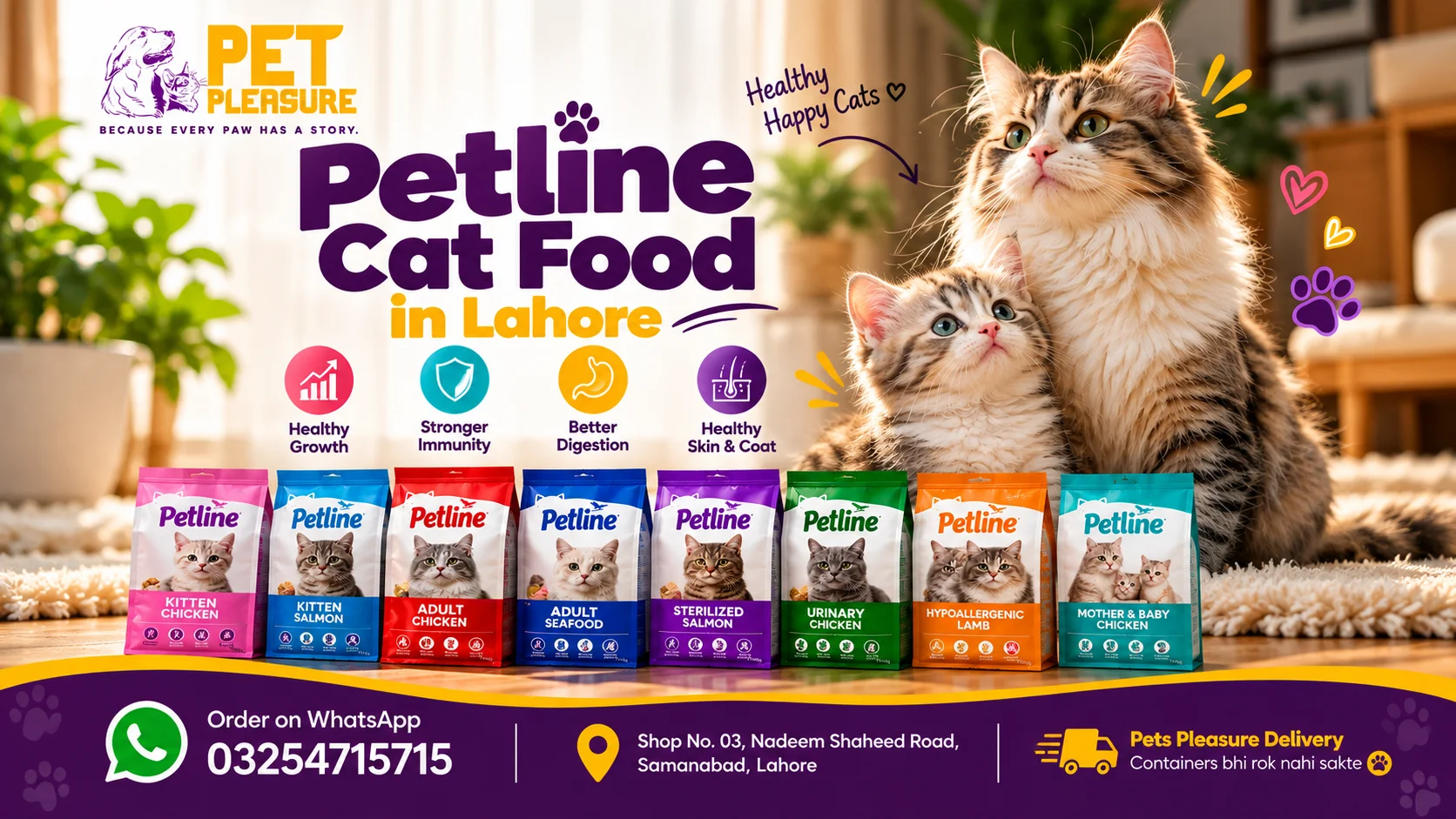Petline Cat Food in Lahore