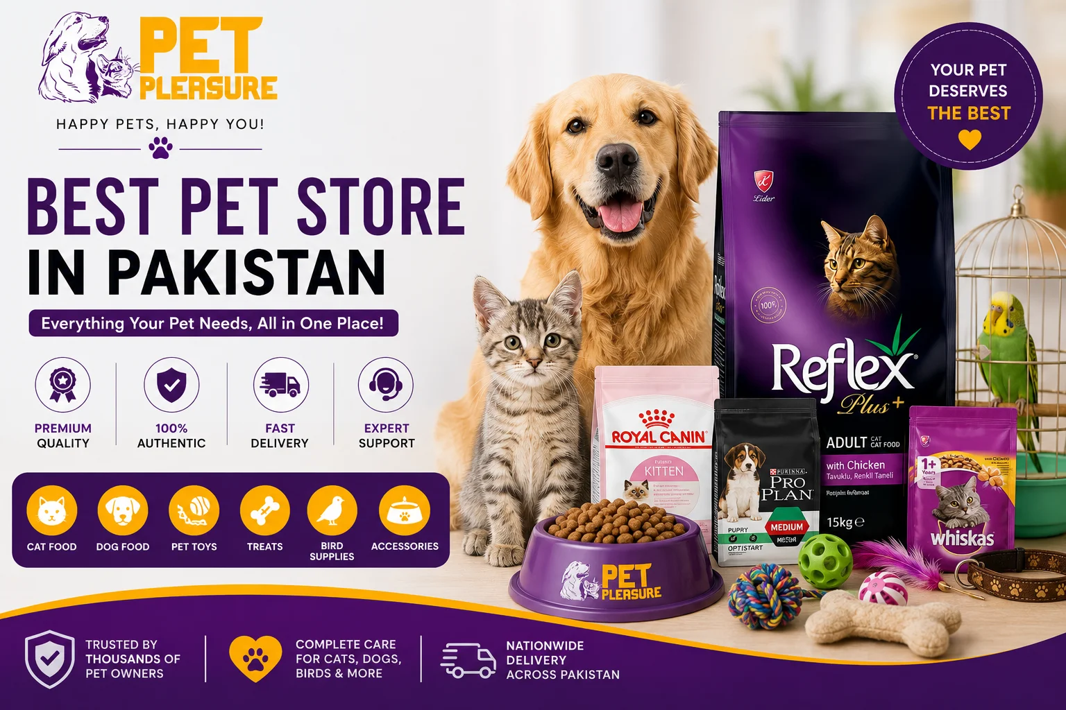 Best Pet Store in Pakistan – Why Pets Pleasure is the #1 Choice for Pet Owners