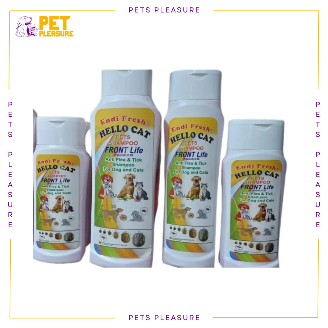 Hello Cat Front Life Anti Flea & Tick Shampoo for Cats & Dogs