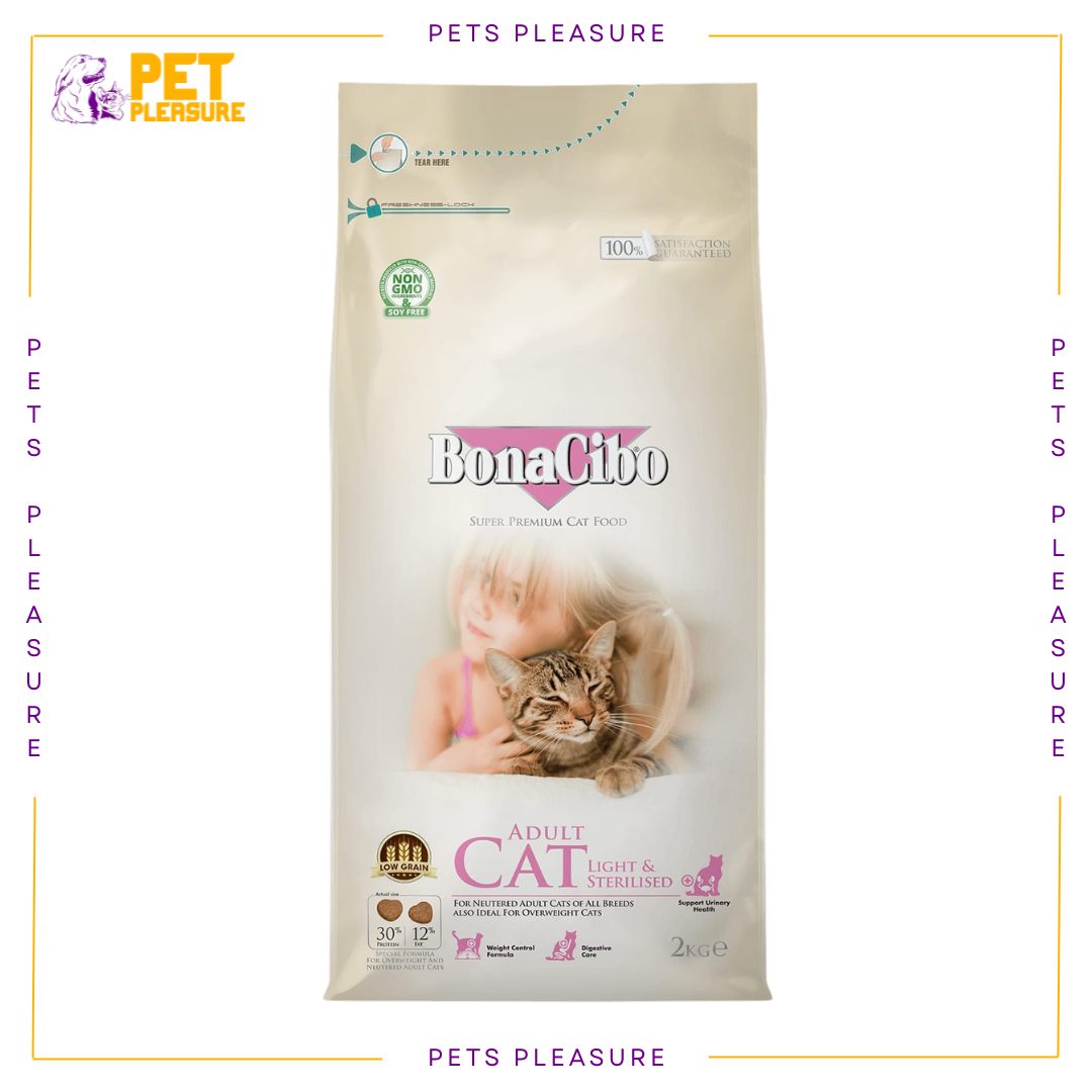 Bonacibo Adult Cat Light & Sterilised Cat Food