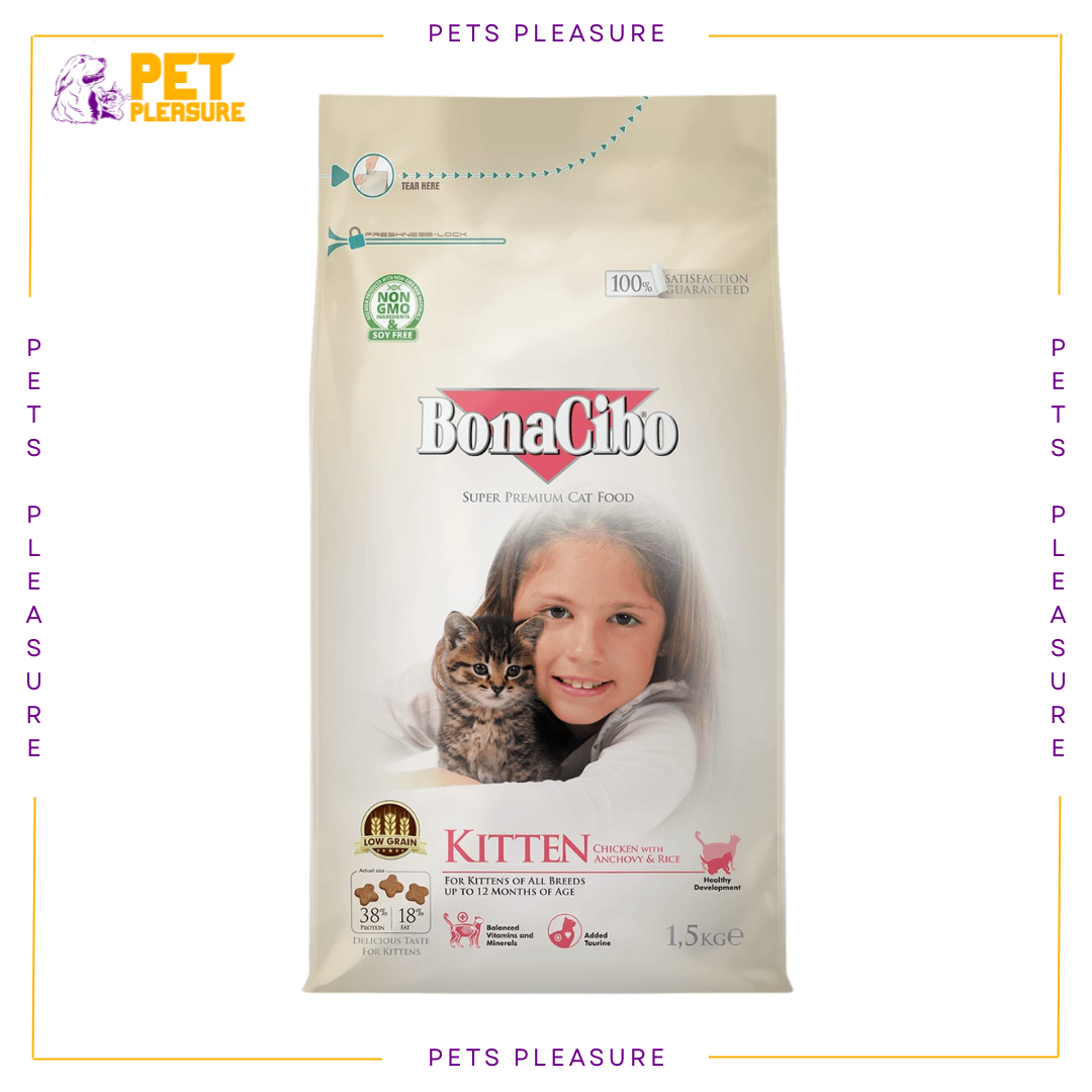 Bonacibo Kitten Chicken with Anchovy & Rice Cat Food